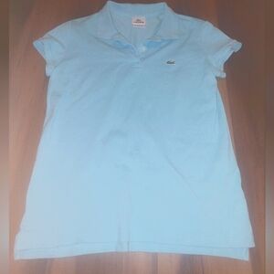 Lacoste Women's Light Blue Polo Shirt